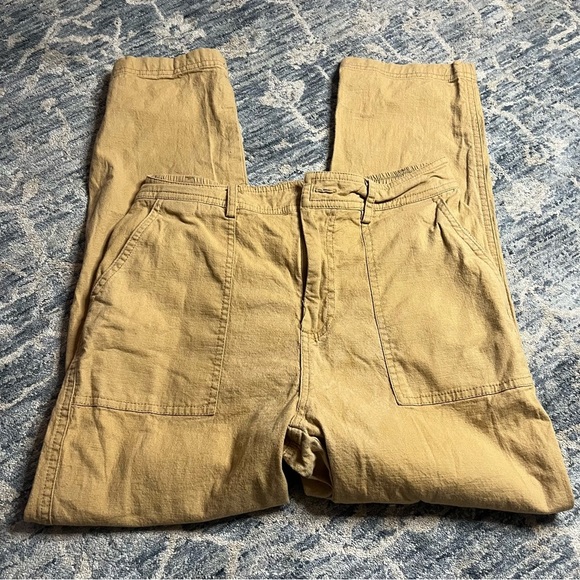 Grace Karin Women's Khaki Chinos Small Missing Button - Picture 2 of 7